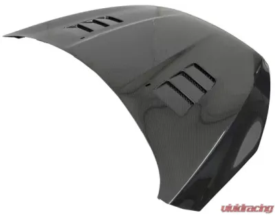 VIS Racing Racing Serice Style Black Carbon Fiber Hood Ford Focus 2015-2018 - 15FDFOC2DRS-010C