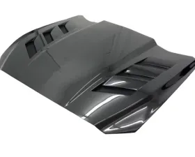 VIS Racing AMS Style Black Carbon Fiber Hood Ford Mustang 2015-2017