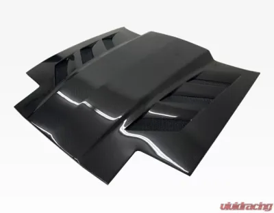 VIS Racing AMS Style Black Carbon Fiber Hood Toyota Supra 1986-1992 - 86TYSUP2DAMS-010C