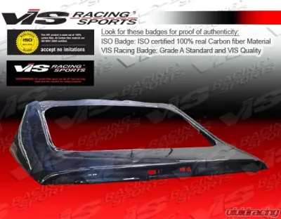 VIS Racing Carbon Fiber OEM Hatch Trunk Lid Nissan 240SX 1989-1992 - 89NS240HBOE-020C