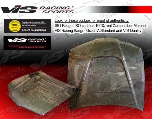 VIS Racing Carbon Fiber JS Hood Honda Prelude 1992-1996 - 92HDPRE2DJS-010C