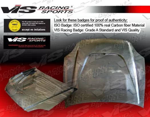 VIS Racing JS Style Black Carbon Fiber Hood Acura Integra 1994-2001 - 94ACINT2DJS-010C