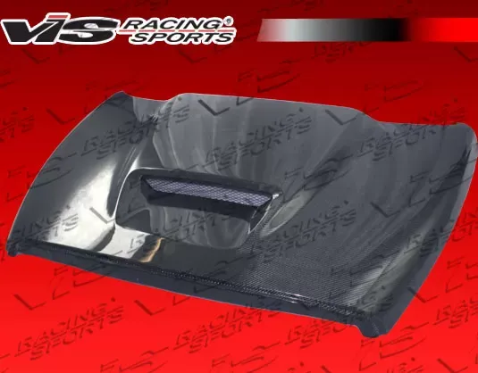 VIS Racing SRT Style Black Carbon Fiber Hood Dodge Ram 1994-2001 - 94DGRAM2DSRT-010C