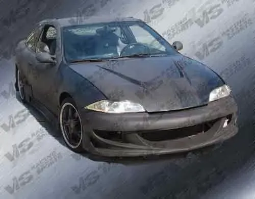 VIS Racing Invader Style Black Carbon Fiber Hood Chevrolet Cavalier 1995-2002 - 95CHCAV2DVS-010C