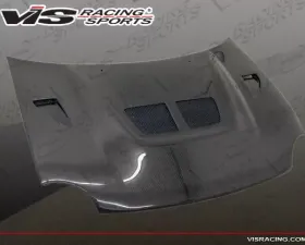 VIS Racing Evolution Style Black Carbon Fiber Hood Dodge Neon 1995-1999
