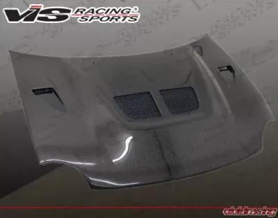 VIS Racing Evolution Style Black Carbon Fiber Hood Dodge Neon 1995-1999 - 95DGNEO2DEV-010C