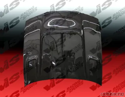 VIS Racing Carbon Fiber Drift 2 Hood Nissan 240SX 1995-1996 - 95NS2402DDFT2-010C