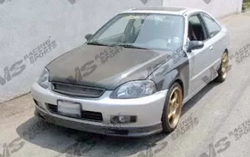ひさやん Honda Civic Hood - Seibon - ZC-Style - Carbon Fiber - `88