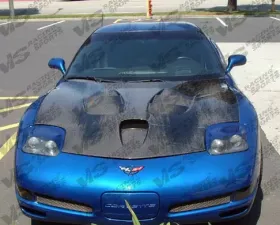 VIS Racing Carbon Fiber Hood Cowl Induction Chevrolet Corvette 1997-2004