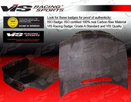 VIS Racing Carbon Fiber OEM Style Hood BMW 318i E46 2dr | 325Ci E46 2dr | 325i E46 2dr 2001-2003 - 99BME462DOE-010C