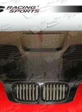 VIS Racing Carbon Fiber GTR Style Hood BMW 318i E46 4dr | 320i E46 4dr | 323i E46 4dr 1998-2001                                     - 99BME464DGTR-010C - Image 2