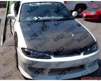 VIS Racing Carbon Fiber JS Hood Nissan Silva S15 1999-2002 - 99NSS152DJS-010C