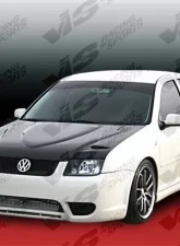 VIS Racing Carbon Fiber Euro R Hood Volkswagen Jetta 1999-2005                                     - 99VWJET4DEUR-010C - Image 2