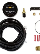 AEM Electronics X-Series Temperature Gauge 100~300F | 40~150C with Black Bezel & Black Water Faceplate                                     - 30-0302 - Image 3