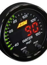 AEM Electronics X-Series Temperature Gauge 100~300F | 40~150C with Black Bezel & Black Water Faceplate                                     - 30-0302 - Image 3