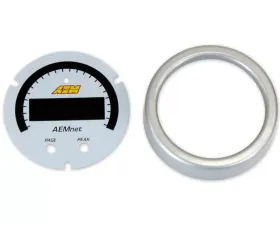 AEM Electronics X-Series AEMnet Can Bus Gauge Accessory Kit Silver Bezel & White Faceplate