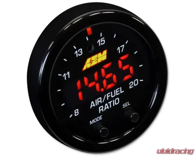 AEM Electronics X-Series Wideband UEGO AFR Controller Gauge w/ OBD CAN Integration Black Bezel - 30-0334