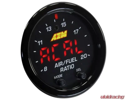 AEM Electronics X-Series Wideband UEGO AFR Controller Gauge w/ OBD CAN Integration Black Bezel - 30-0334