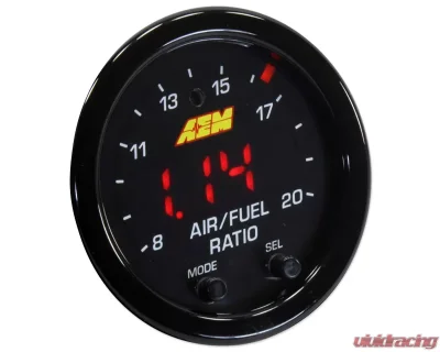 AEM Electronics X-Series Wideband UEGO AFR Controller Gauge w/ OBD CAN Integration Black Bezel - 30-0334