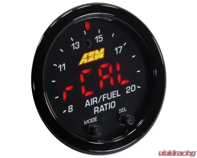 AEM Electronics X-Series Wideband UEGO AFR Controller Gauge w/ OBD CAN Integration Black Bezel - 30-0334