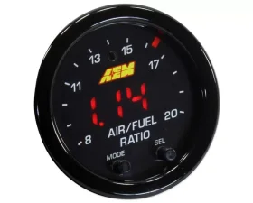 AEM Electronics Black bezel X-Series Wideband UEGO AFR Sensor Controller Gauge