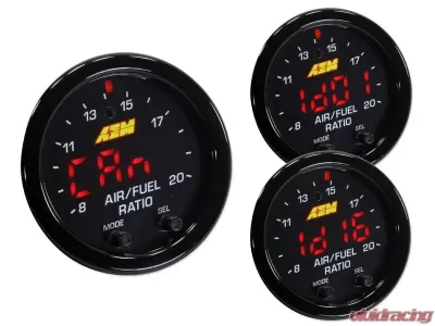 AEM Electronics Black bezel X-Series Wideband UEGO AFR Sensor Controller Gauge - 30-0300