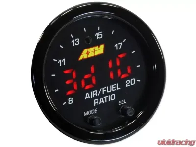AEM Electronics Black bezel X-Series Wideband UEGO AFR Sensor Controller Gauge - 30-0300