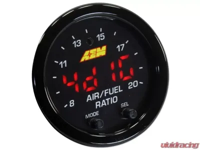 AEM Electronics Black bezel X-Series Wideband UEGO AFR Sensor Controller Gauge - 30-0300