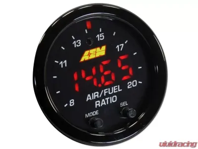 AEM Electronics Black bezel X-Series Wideband UEGO AFR Sensor Controller Gauge - 30-0300