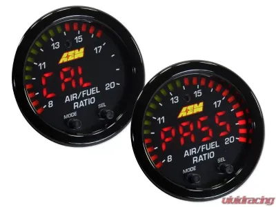 AEM Electronics Black bezel X-Series Wideband UEGO AFR Sensor Controller Gauge - 30-0300