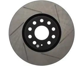 StopTech Sport Slotted Brake Rotor Front Left, Black, for Honda Civic 2006-2011, 126.33098SL