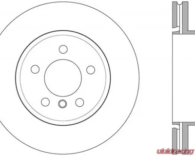 StopTech Sport Slotted Brake Rotor Rear Left BMW 3 Series 2006-2013, 126.34147SL - 126.34147SL