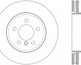 StopTech Sport Slotted Brake Rotor, Rear Right, BMW, 2007-2013, 126.34147SR