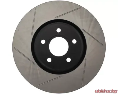 StopTech Sport Slotted Brake Rotor Front Right for Honda Civic 2006-2011, Gray, 126.39038SR - 126.39038SR