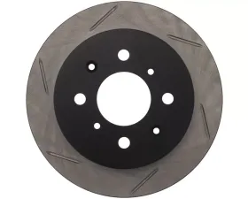 StopTech Sport Slotted Brake Rotor Rear Right, Red, for Honda Civic 2006-2011, 126.40017SR
