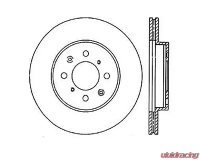 StopTech Sport Slotted Brake Rotor Front Right, Black, for Ford Mustang 2015-2023, 126.40021SR - 126.40021SR