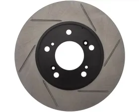 StopTech Sport Slotted Brake Rotor Front Left for Honda Civic 2006-2011, Silver, 126.40026SL