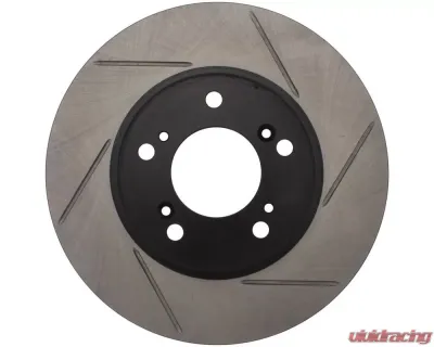 StopTech Sport Slotted Brake Rotor Front Left for Honda Civic 2006-2011, Silver, 126.40026SL - 126.40026SL