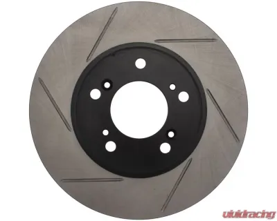 StopTech Sport Slotted Brake Rotor Front Right, Black, for Honda Civic 2006-2011, 126.40026SR - 126.40026SR
