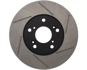 StopTech Sport Slotted Brake Rotor Front Left for Honda Civic 2006-2011, Gray, 126.40036SL