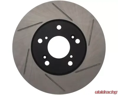 StopTech Sport Slotted Brake Rotor Front Left for Honda Civic 2006-2011, Gray, 126.40036SL - 126.40036SL