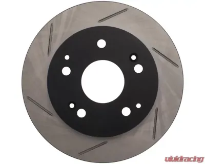 StopTech Sport Slotted Brake Rotor Rear Right for Ford Mustang 2005-2014, Silver, 126.40042SR - 126.40042SR