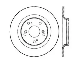 StopTech Sport Slotted Brake Rotor Rear Left Honda S2000 2000-2009 126.40050SL