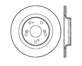 StopTech Sport Slotted Brake Rotor Rear Right Honda S2000 2000-2009 126.40050SR