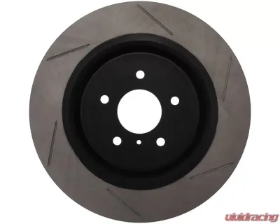 StopTech Sport Slotted Brake Rotor Front Left for Honda Civic 2006-2011, Gray, 126.42100SL - 126.42100SL