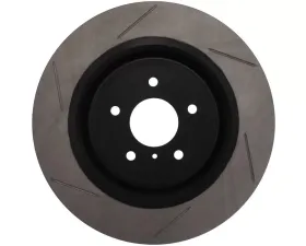 StopTech Sport Slotted Brake Rotor Front Right, Black, 2006-2011 Honda Civic, 126.42100SR