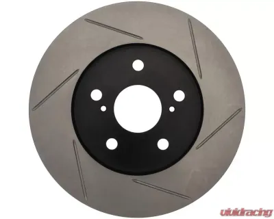 StopTech Sport Slotted Brake Rotor Front Left, Red,  126.44125SL - 126.44125SL