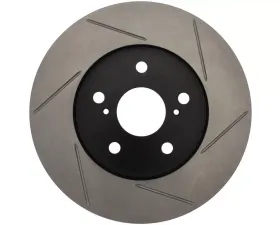 StopTech Sport Slotted Brake Rotor Front Right for Ford Mustang 2005-2014, Gray, 126.44125SR