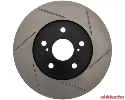 StopTech Sport Slotted Brake Rotor Front Right for Ford Mustang 2005-2014, Gray, 126.44125SR - 126.44125SR