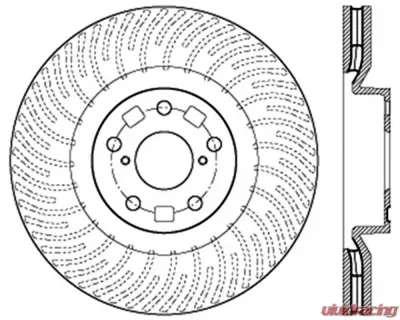 StopTech Sport Slotted Brake Rotor Front Right Lexus 2006-2013 126.44185SR - 126.44185SR
